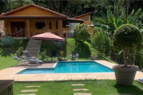Sítio a 60KM de SP - 5 Quartos - Piscina Aquecida